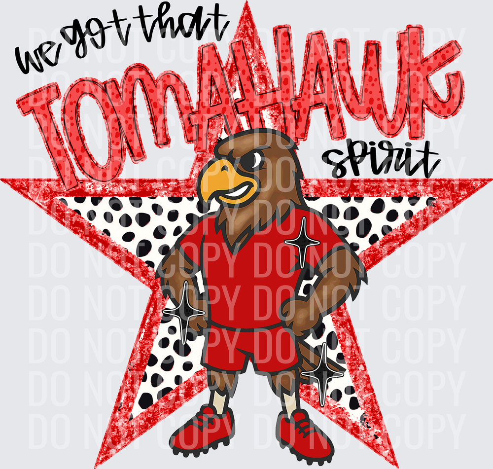 KayndiDesigns 09.26 We Got That Spirit Tomahawk Red