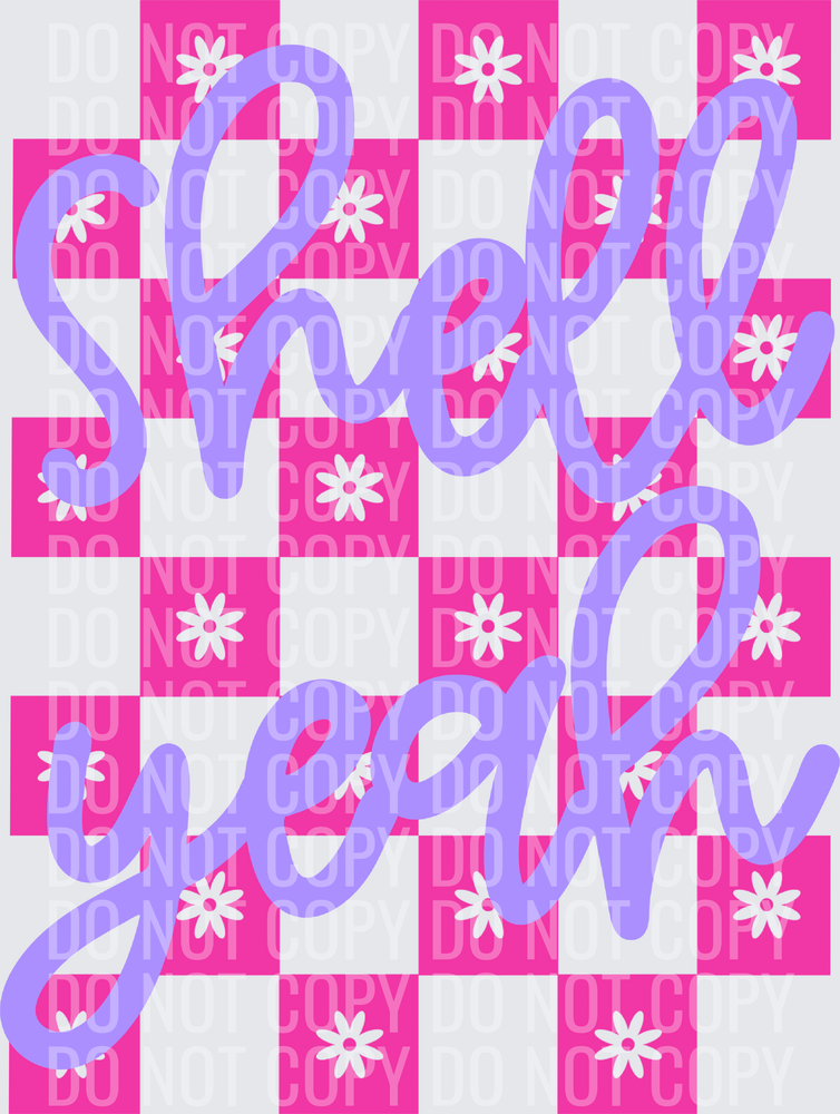 SHELL YEAH CHECKERED
