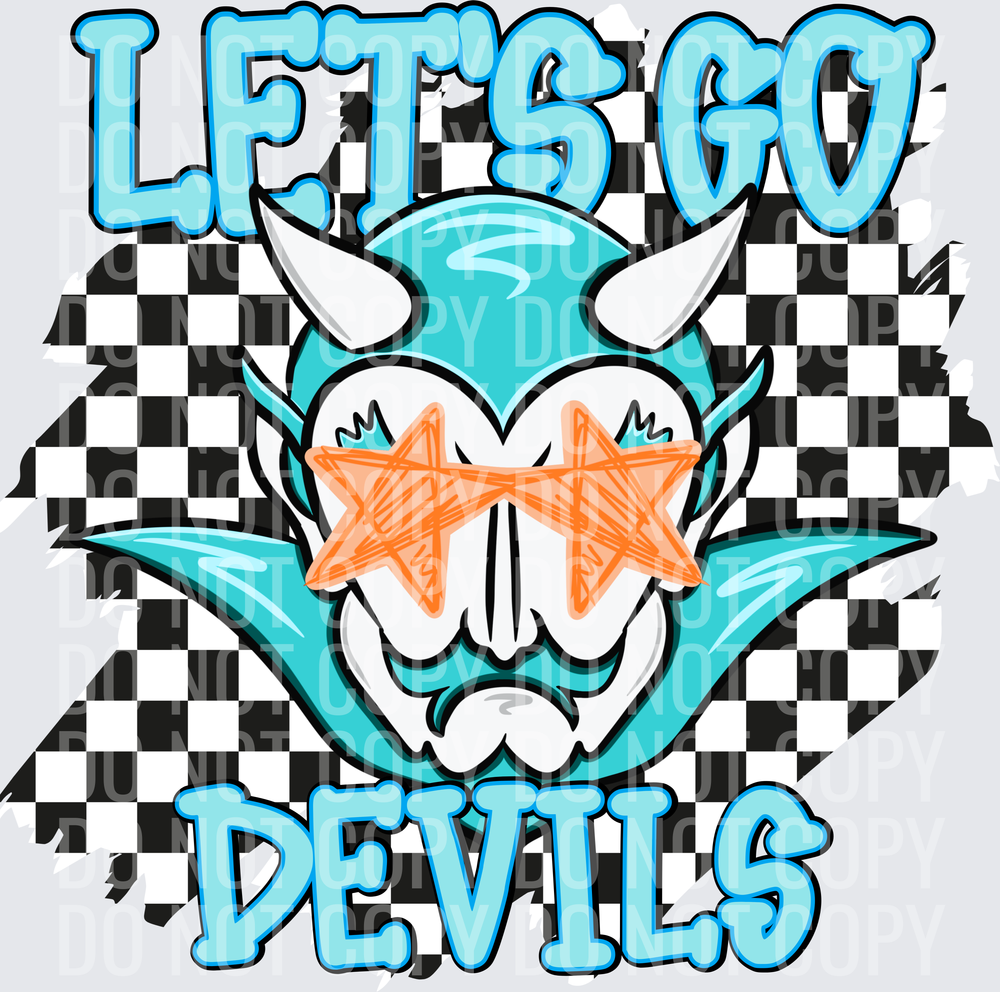 Let’s go Devils checkered