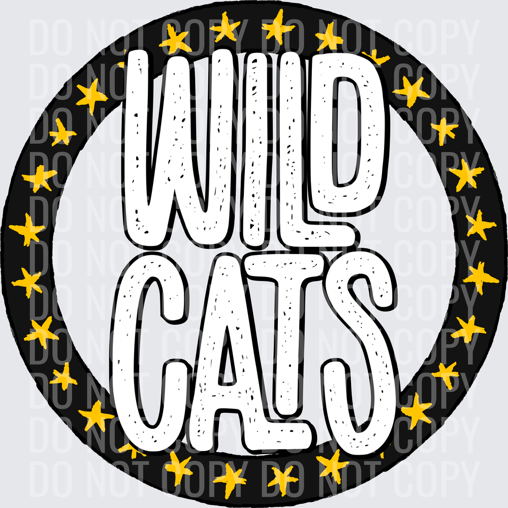 WildcatsStarCircle-BlackYellowGold