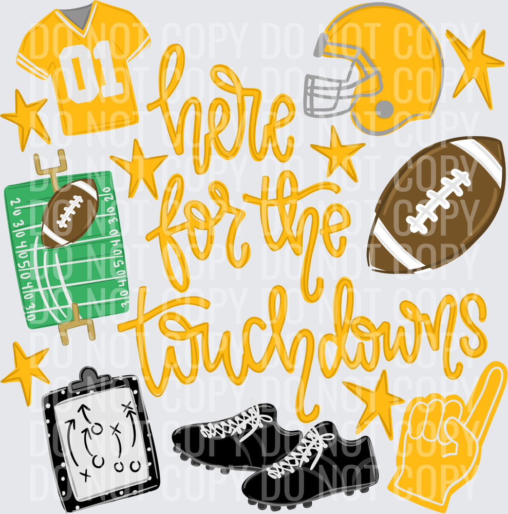 here for the touchdowns yellow