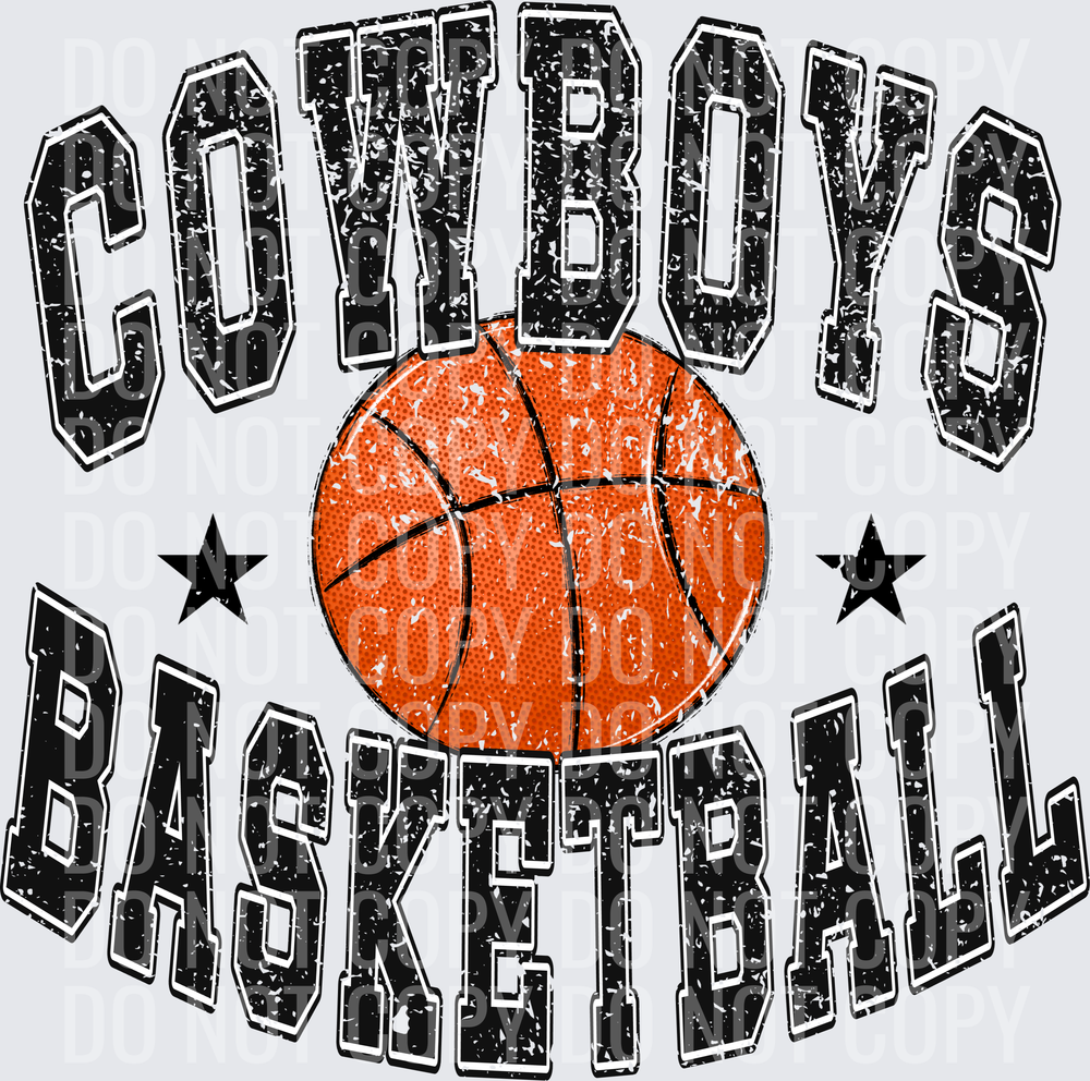 Single Cut File Usage COWBOYS BASKETBALL – Sassy Spirit and Design