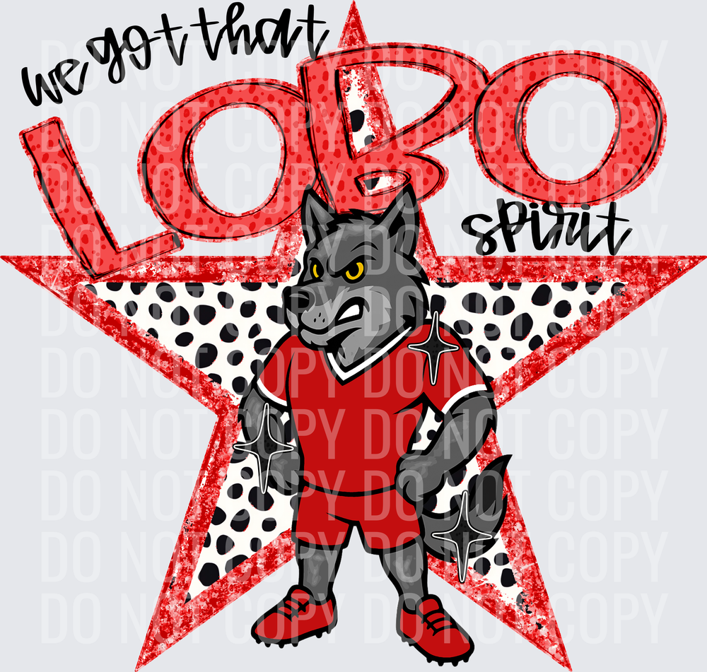 KayndiDesigns 09.26 We Got That Spirit Lobo Red