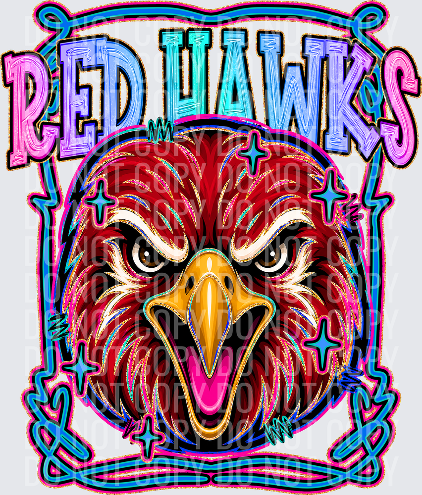 KayndiDesigns 08.26 Retro Pop Red Hawks