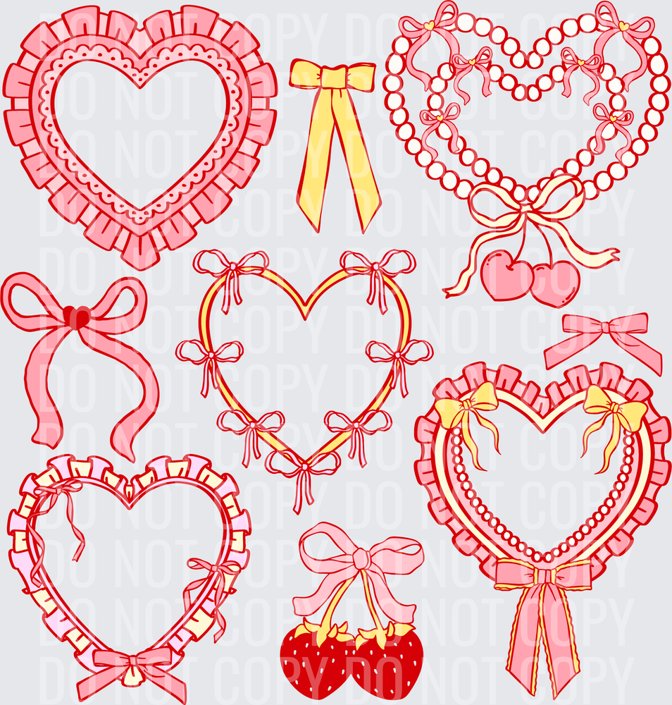 Frilly hearts