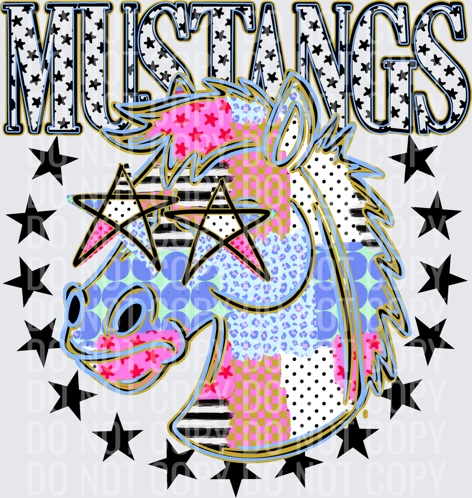 KayndiDesigns 09.26 Patchwork Varisty Stars Mustangs 2