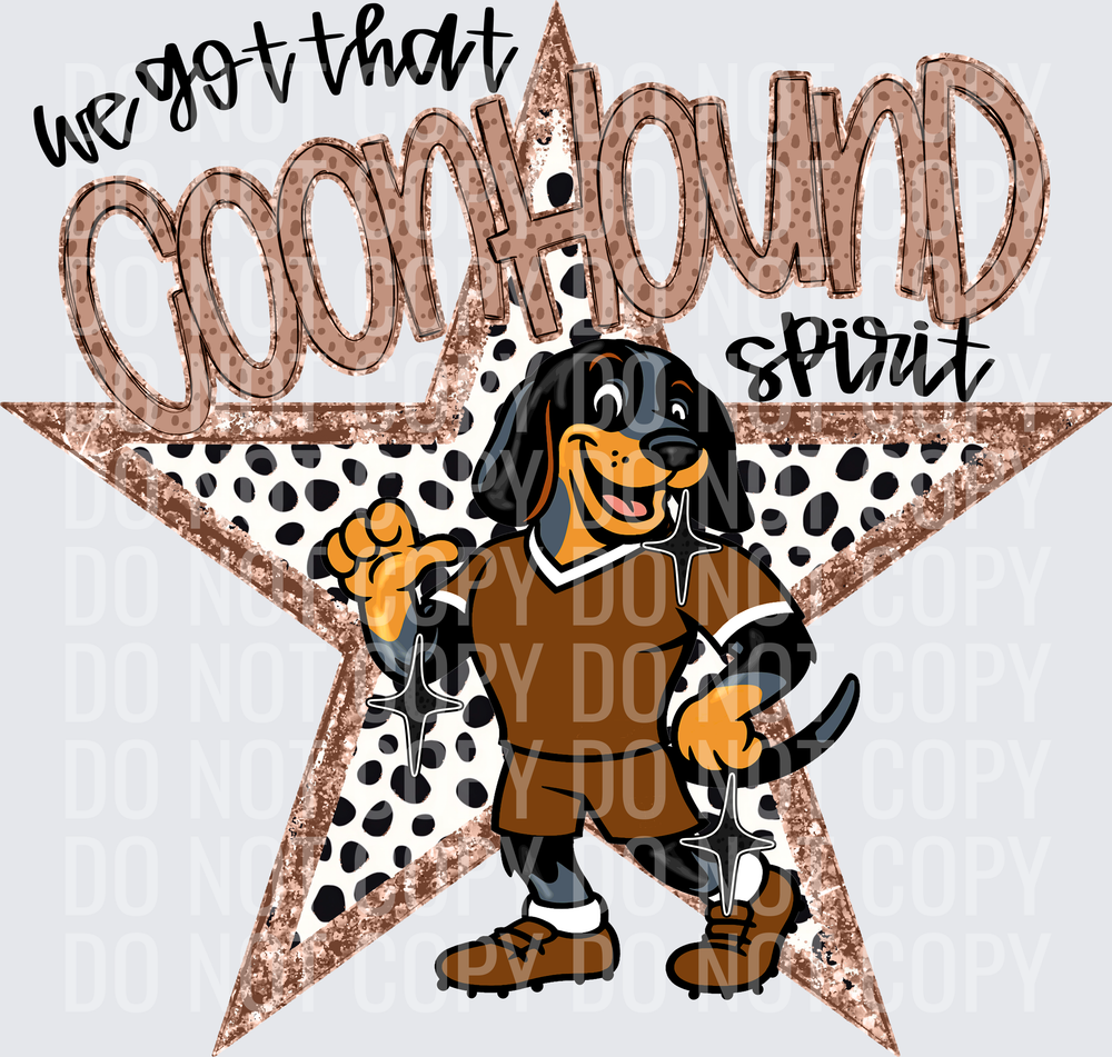 KayndiDesigns 09.26 We Got That Spirit Coonhound Brown