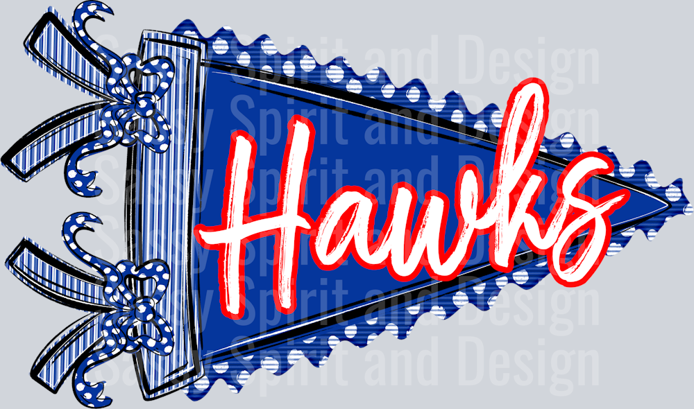 HAWKS ROYAL PENNANT FLAG