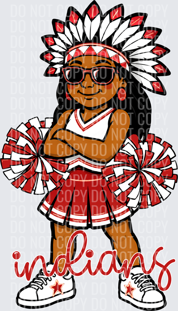 Indians Cheer Red White