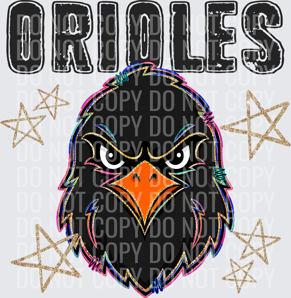 KayndiDesigns 08.26 Grunge Varsity Orioles