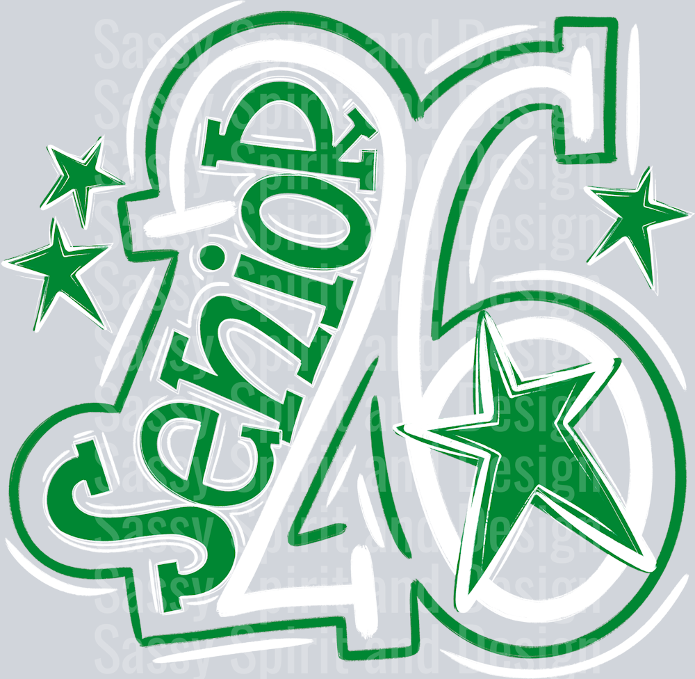 Senior 2026 White Kelly