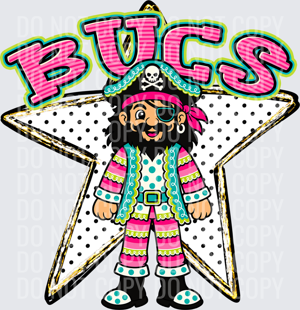 KayndiDesigns 10.26 Pattern Parade Star Bucs
