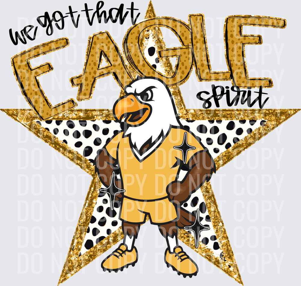 KayndiDesigns 09.26 We Got That Spirit Eagle Gold