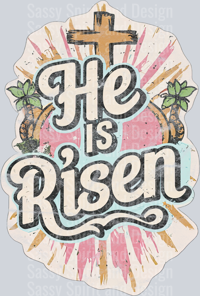 he_is_risen_typography_distressed