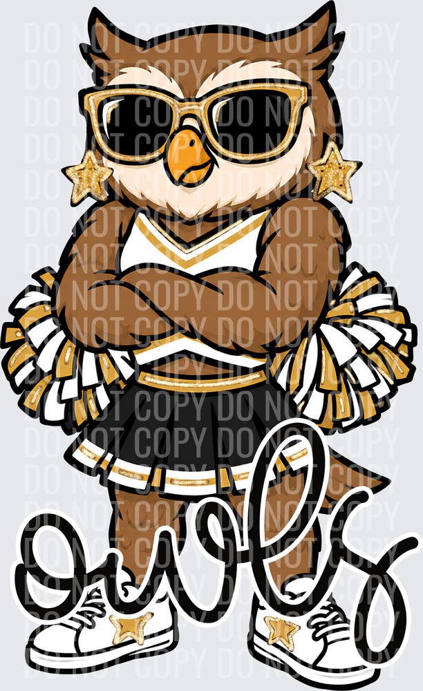 Owls Black Gold