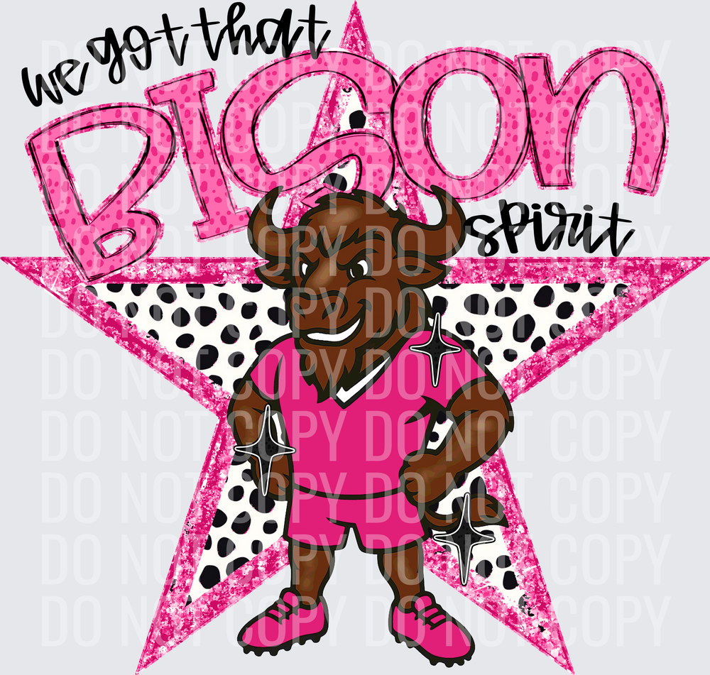 KayndiDesigns 09.26 We Got That Spirit Bison Pink