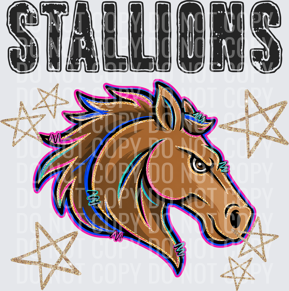 KayndiDesigns 08.26 Grunge Varsity Stallions 6