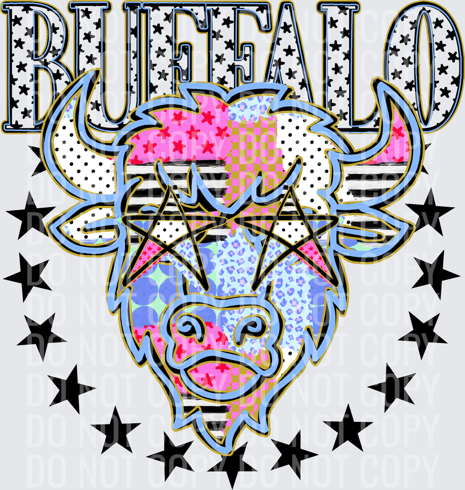 KayndiDesigns 09.26 Patchwork Varisty Stars Buffalo