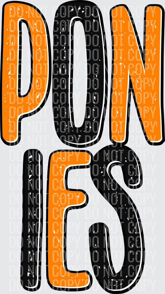 PoniesOrangeBlack