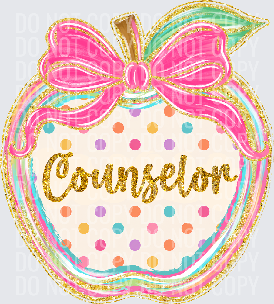 Counselor polka dot apple