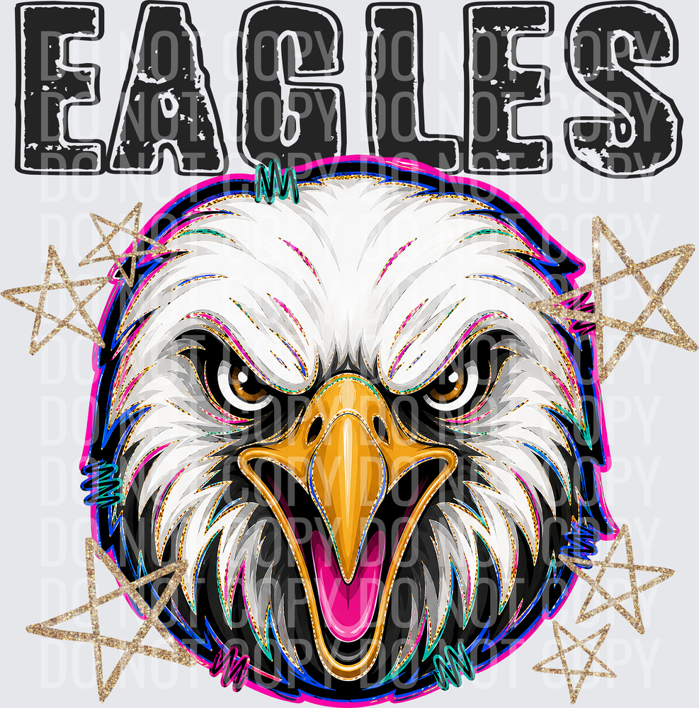 KayndiDesigns 08.26 Grunge Varsity Eagles