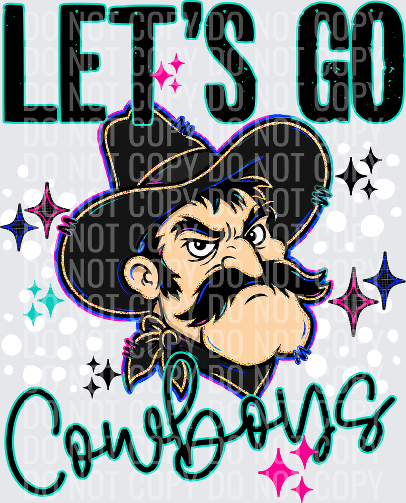 LETS GO MASCOTS COWBOYS