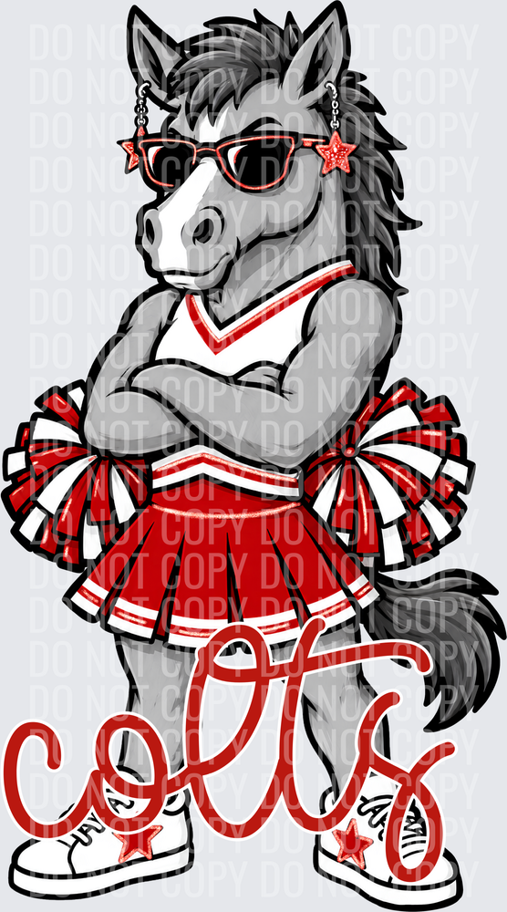 Colts Cheer Red White
