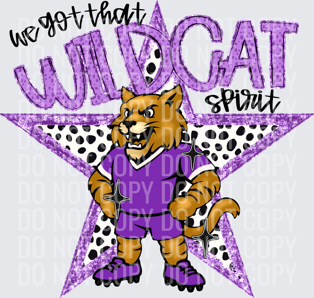 KayndiDesigns 09.26 We Got That Spirit Wildcat Purple