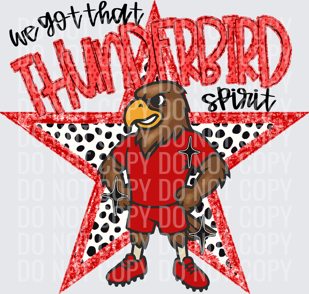 KayndiDesigns 09.26 We Got That Spirit Thunderbird Red
