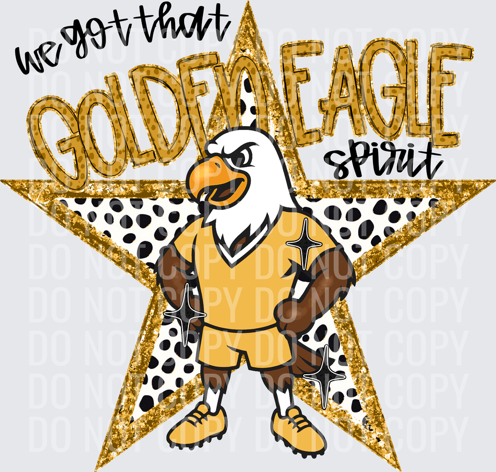 KayndiDesigns 09.26 We Got That Spirit Golden Eagle Gold