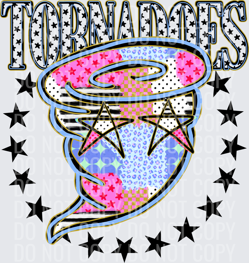 KayndiDesigns 09.26 Patchwork Varisty Stars Tornadoes