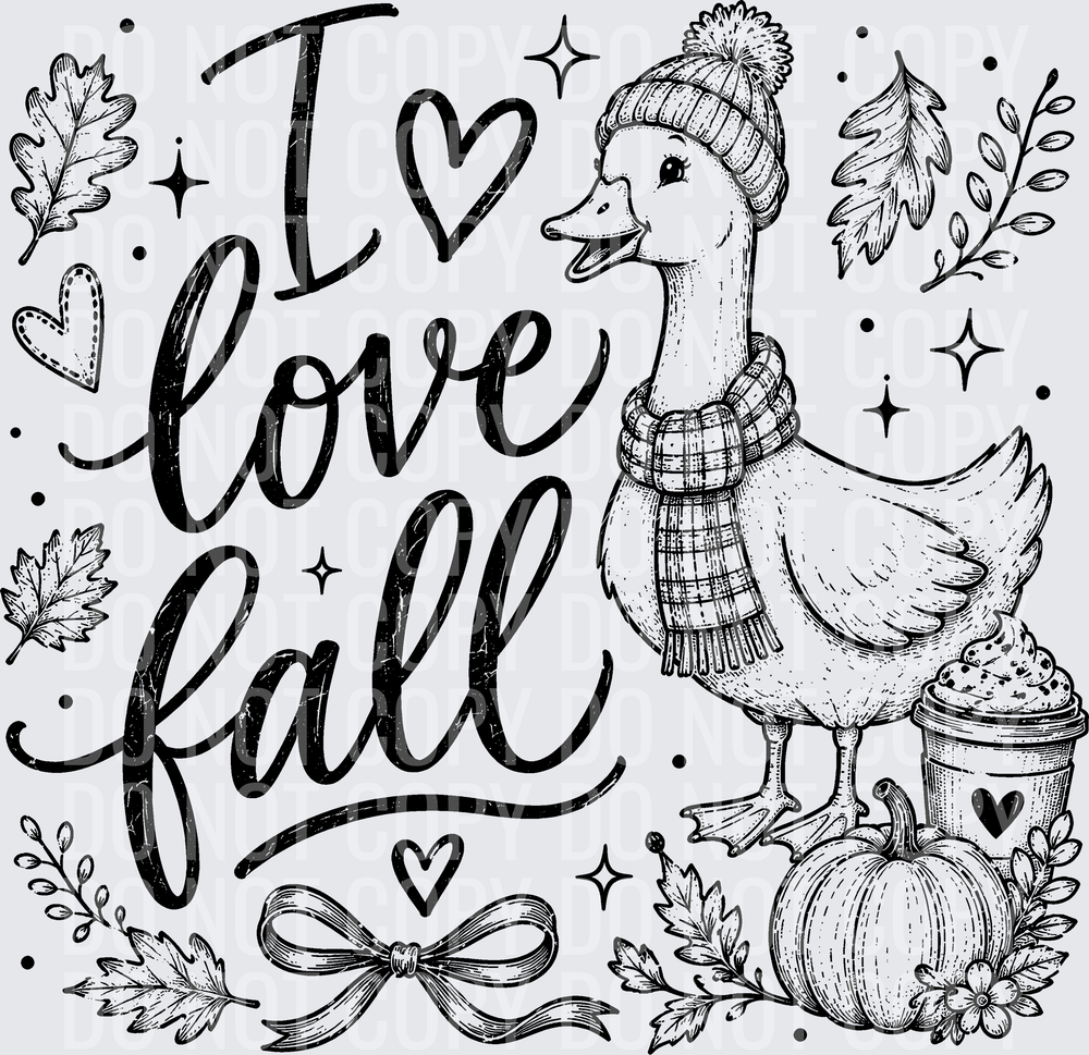 I LOVE FALL GOOSE