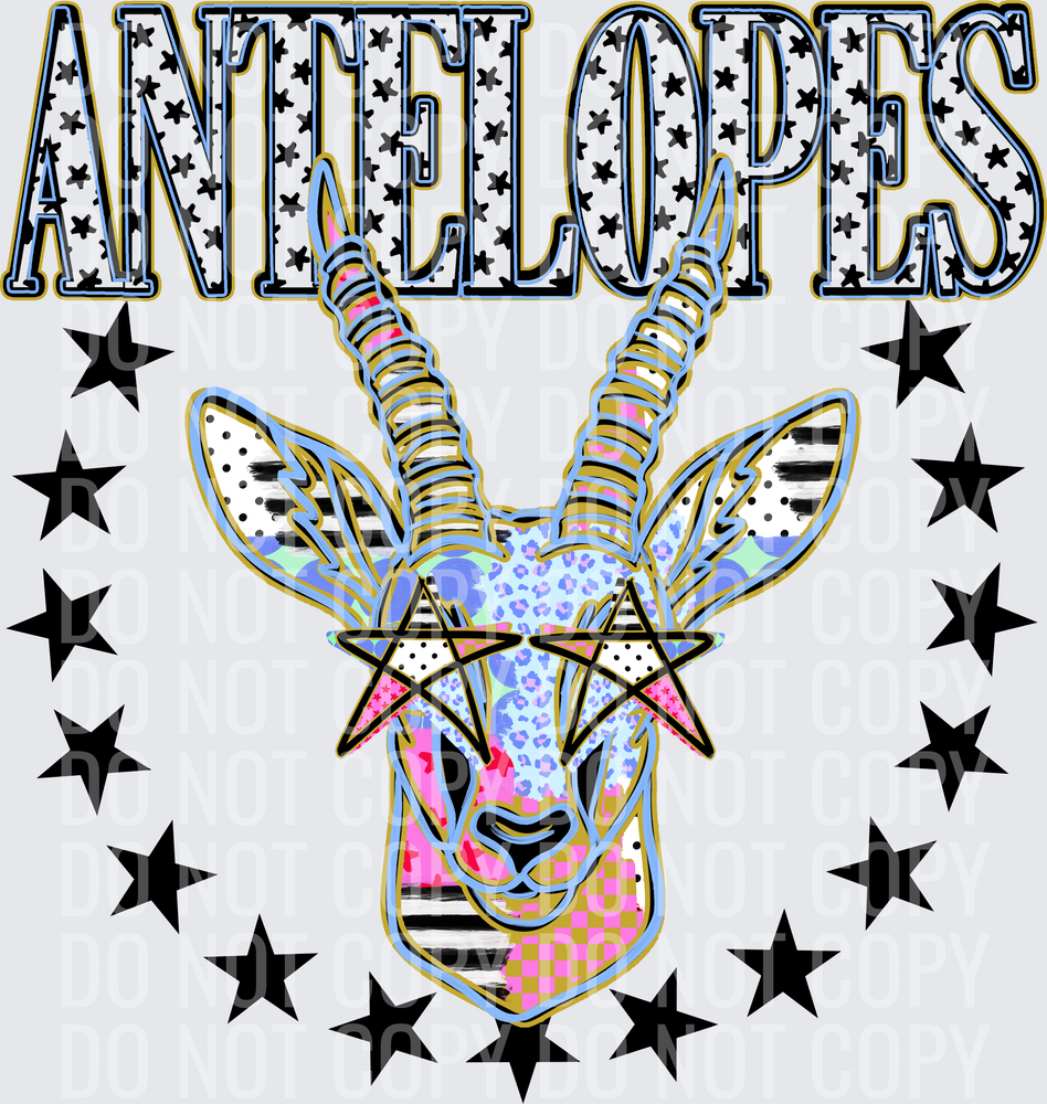 KayndiDesigns 09.26 Patchwork Varisty Stars Antelopes