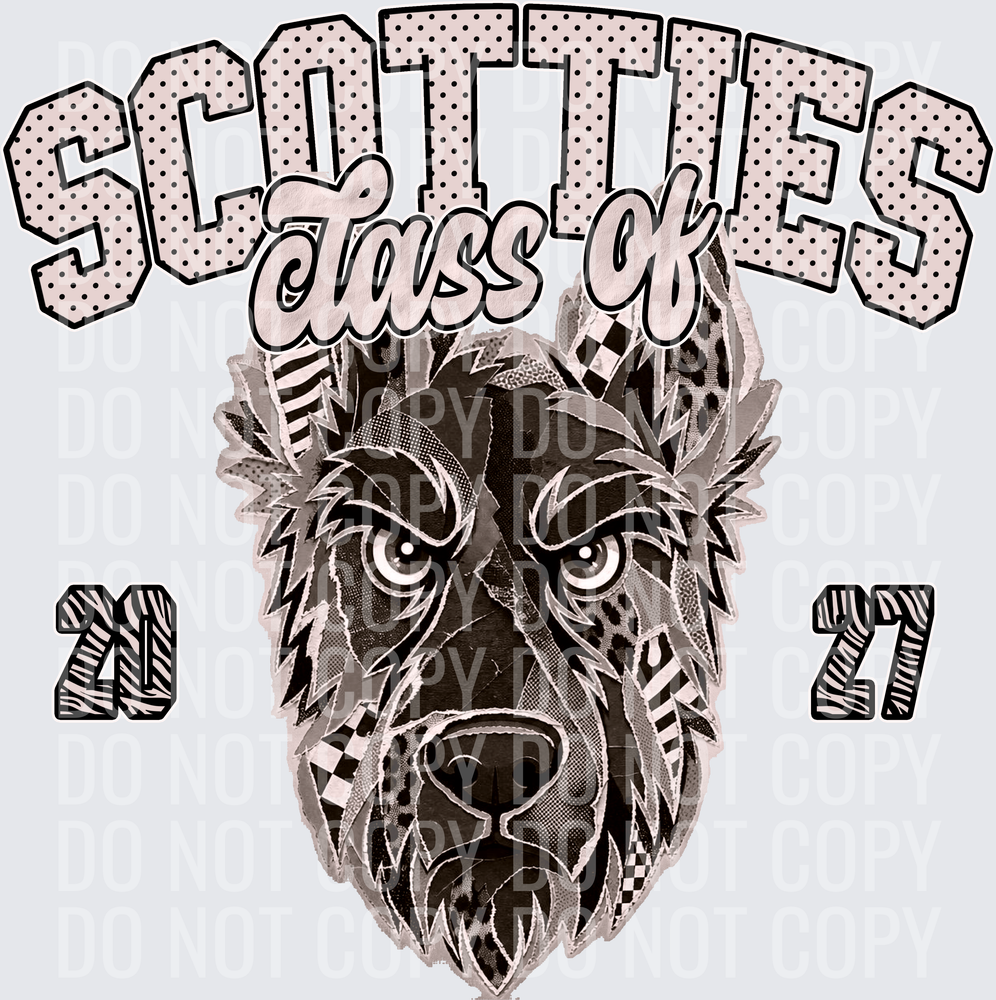 KayndiDesigns 10.26 Class of 2027 Neutral Scotties