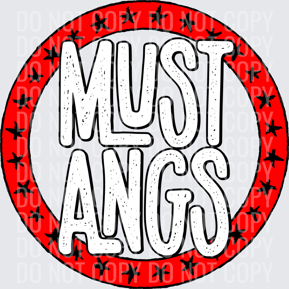 MustangsStarCircleRedBlack