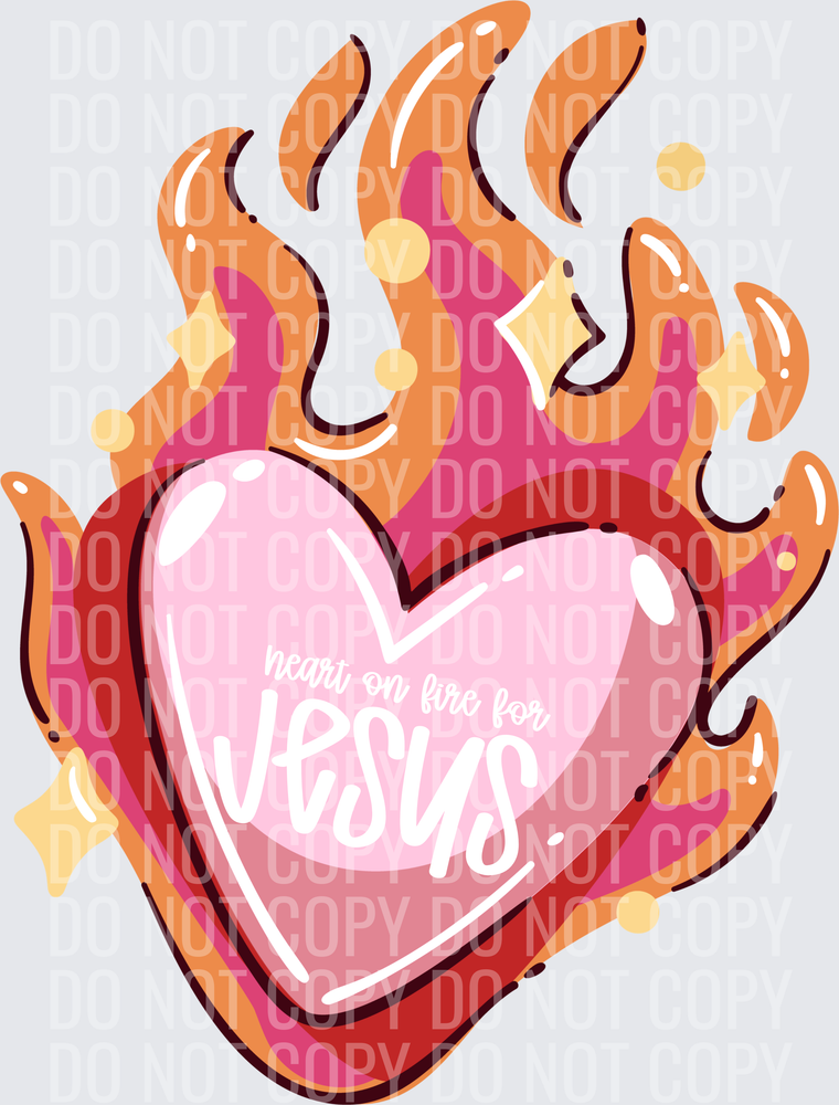 Heart on fire for Jesus