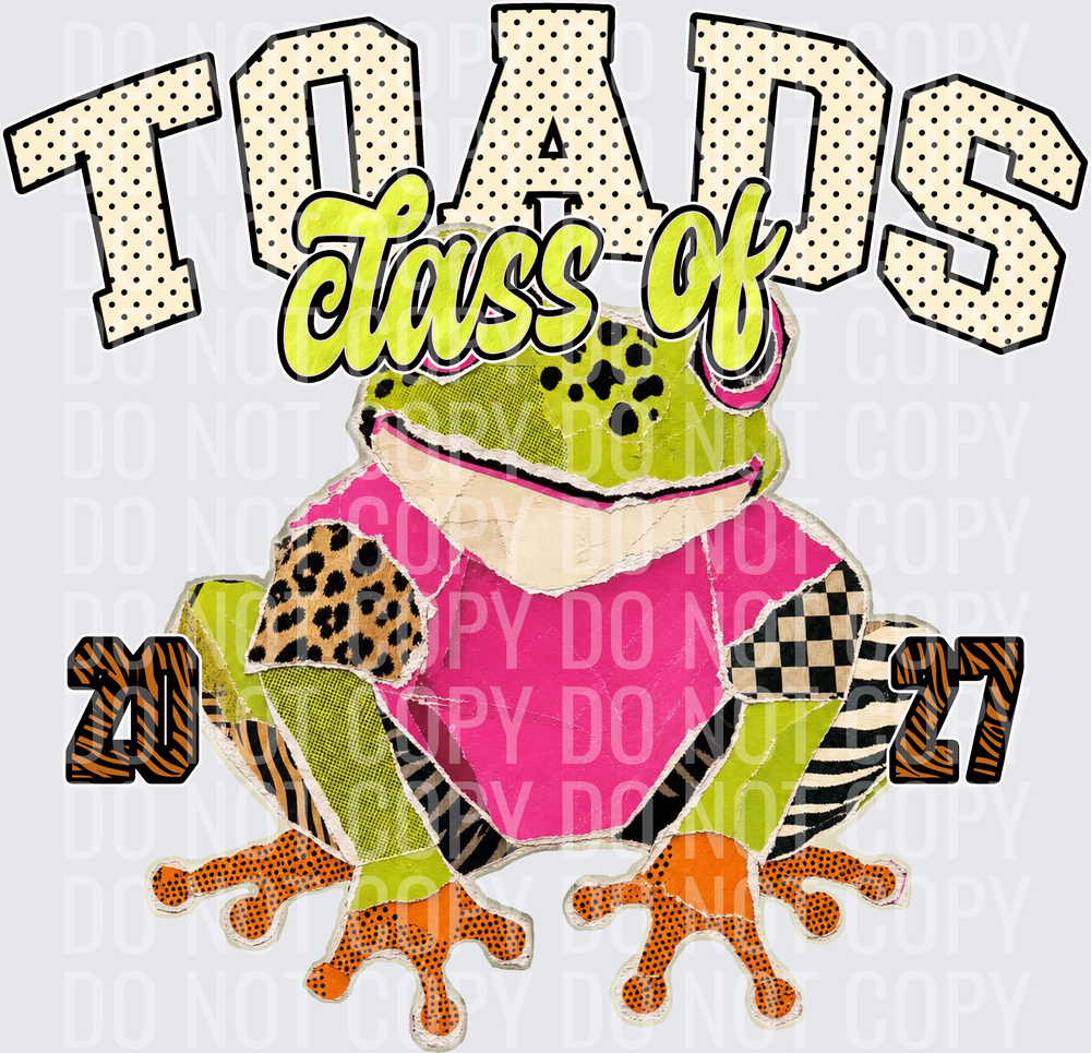 KayndiDesigns 10.26 Class of 2027 Bright Toads