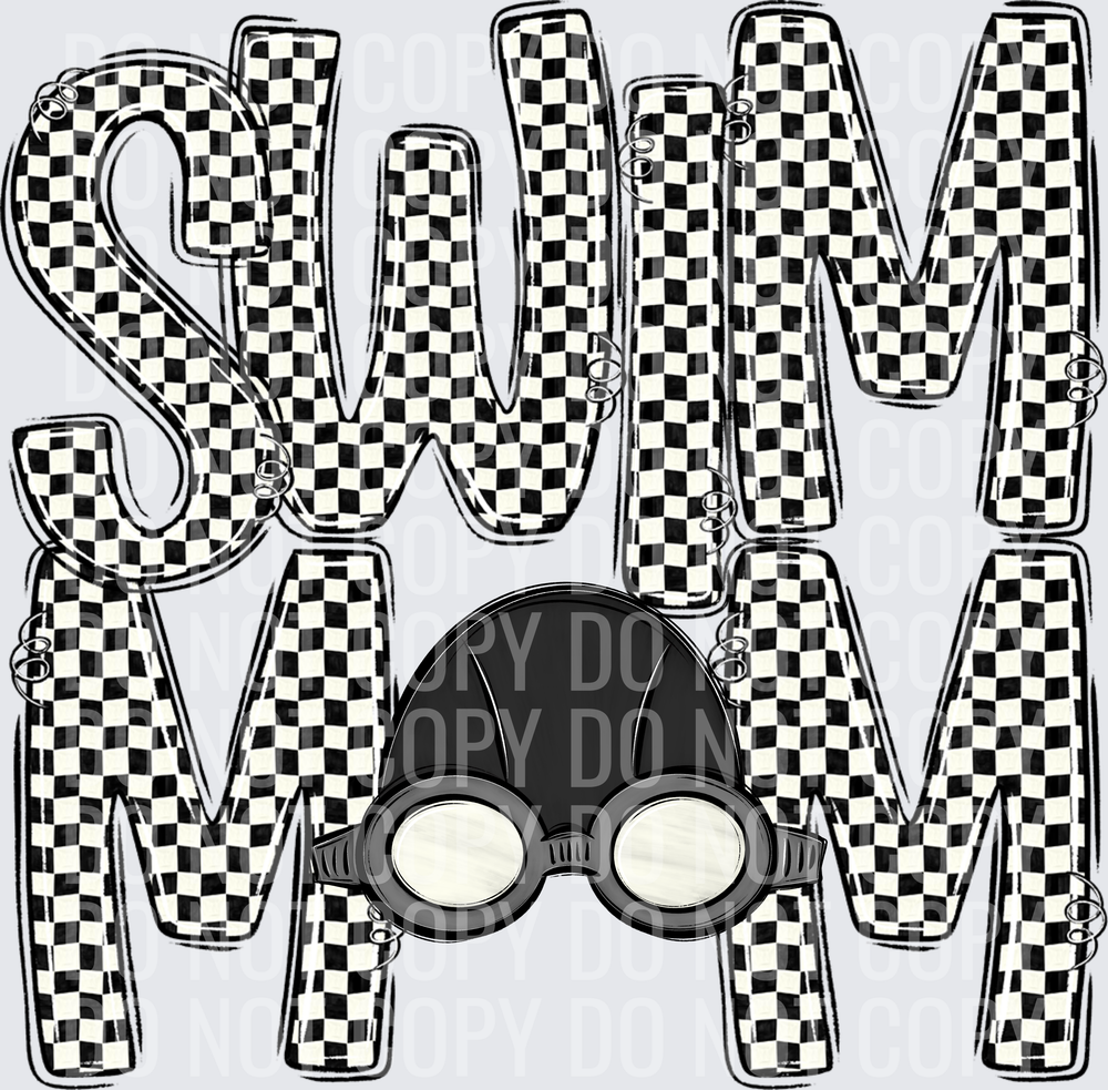 SWIM WHITE CHECK