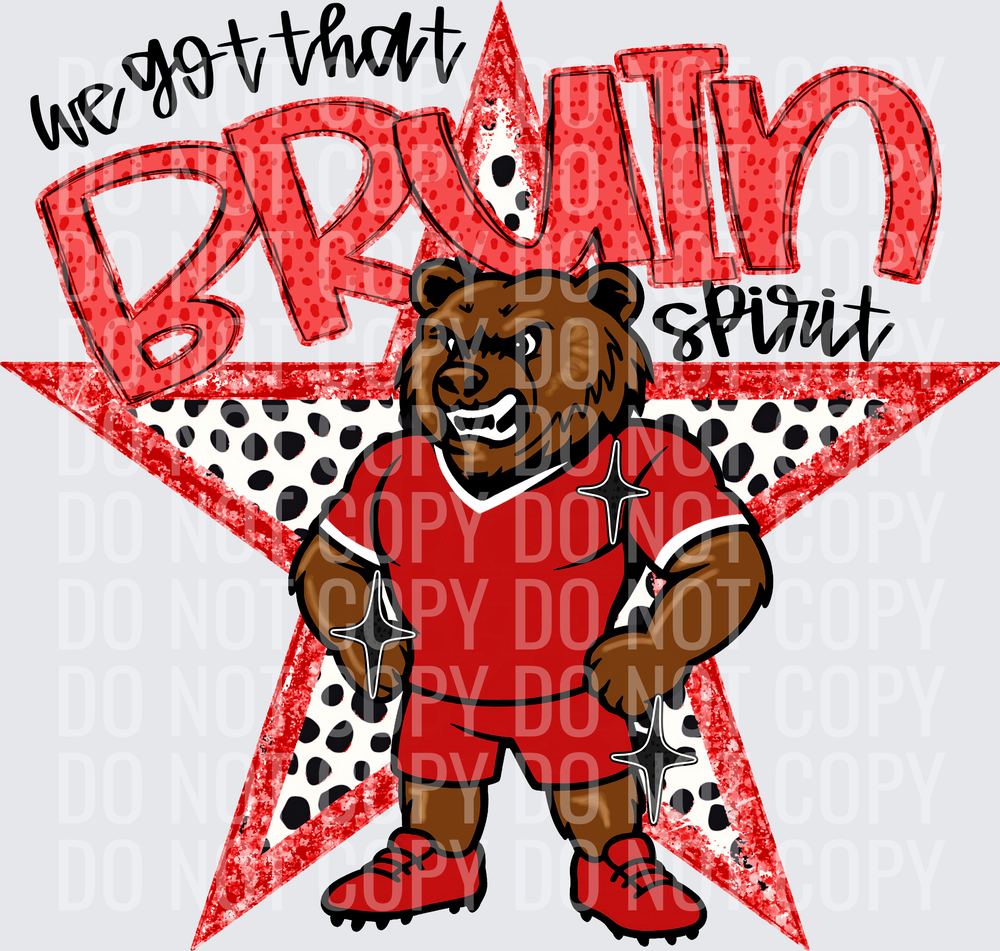 KayndiDesigns 09.26 We Got That Spirit Bruin Red