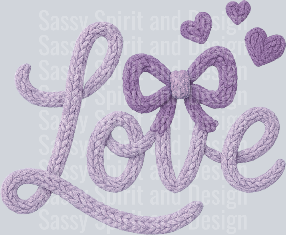 PURPLE LOVE BOW