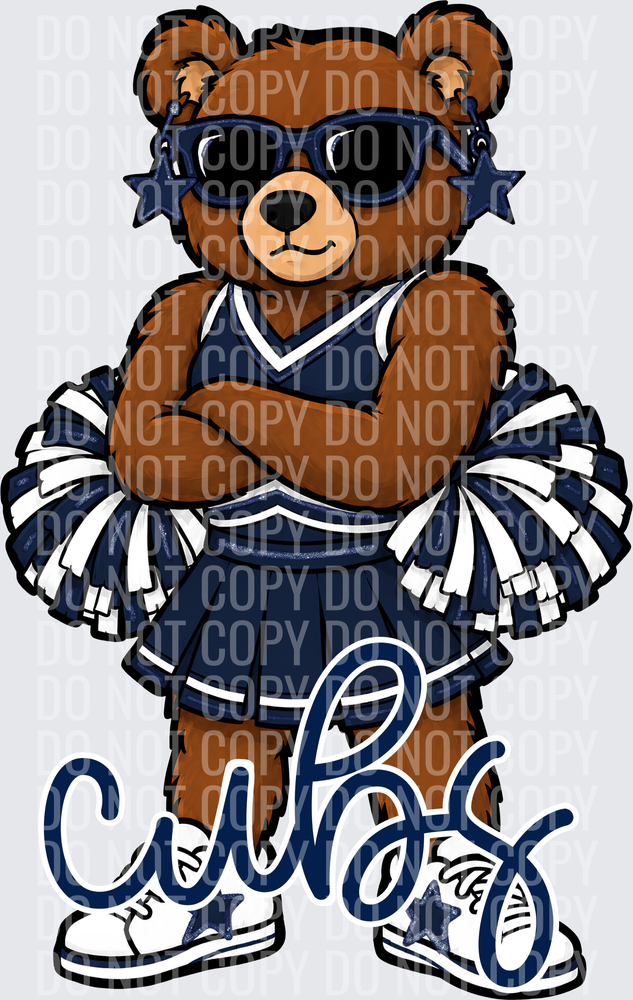 Cubs Cheer Navy