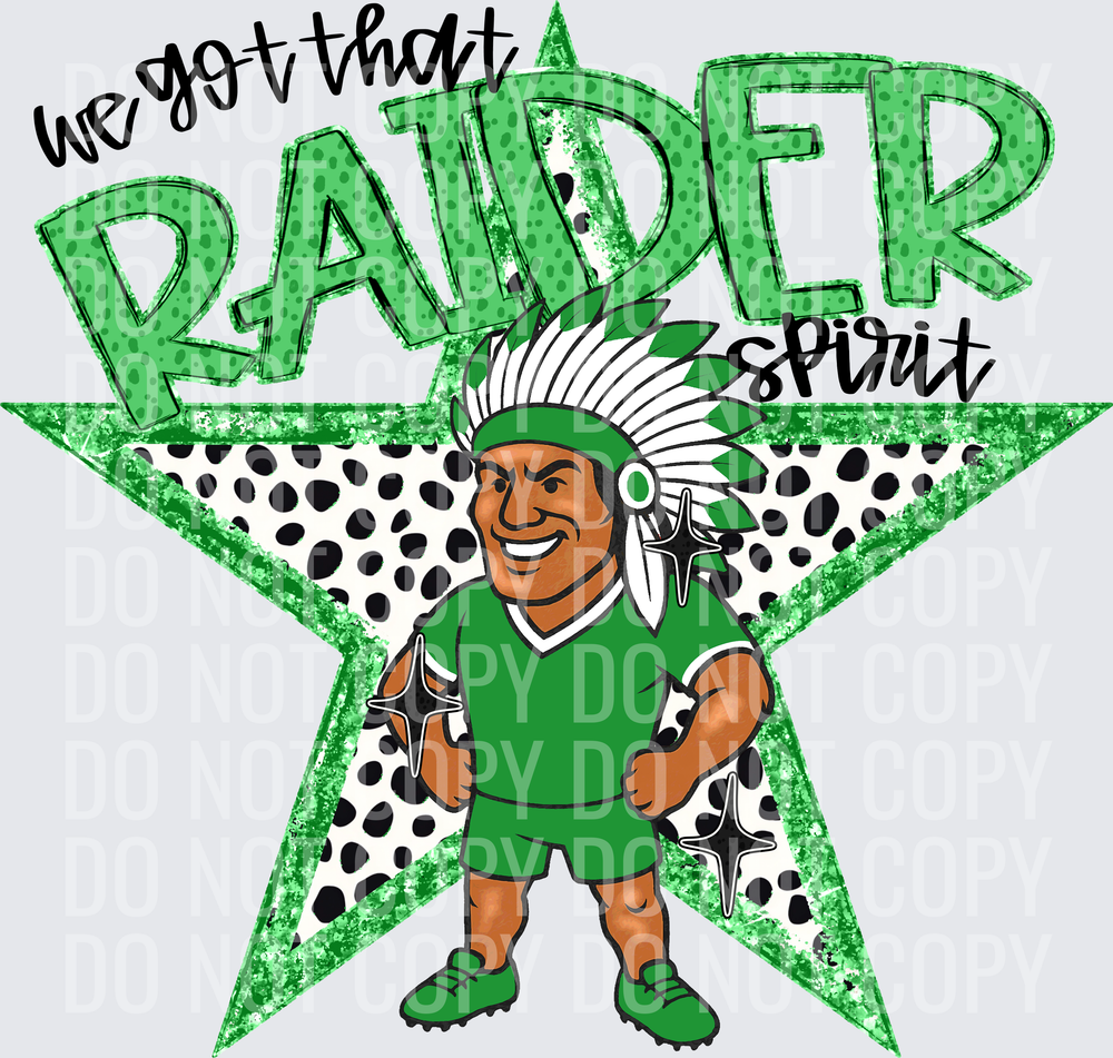 KayndiDesigns 09.26 We Got That Spirit Raider Green