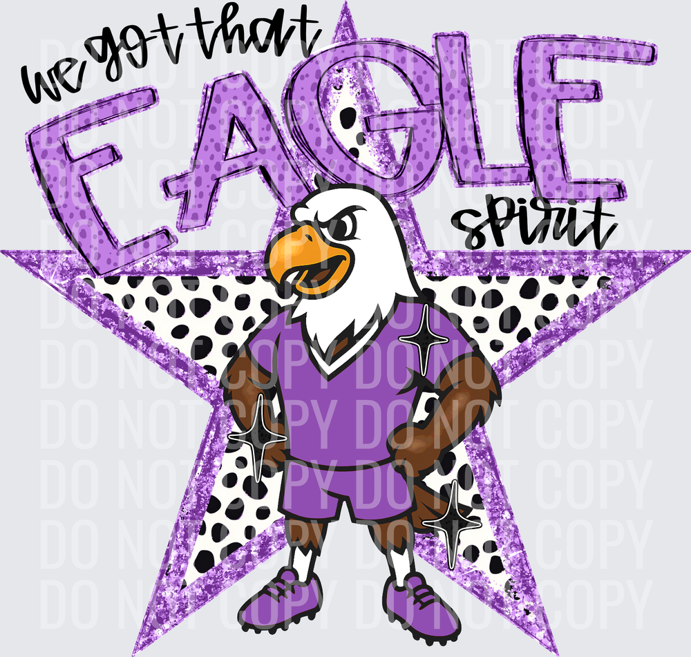 KayndiDesigns 09.26 We Got That Spirit Eagle Purple