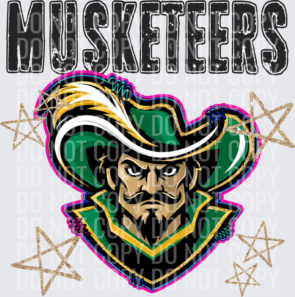 KayndiDesigns 08.26 Grunge Varsity Musketeers