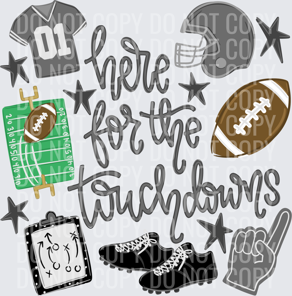 here for the touchdowns grey