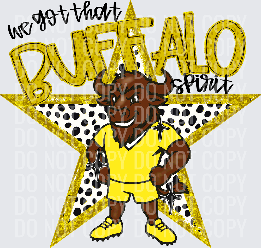 KayndiDesigns 09.26 We Got That Spirit Buffalo Yellow