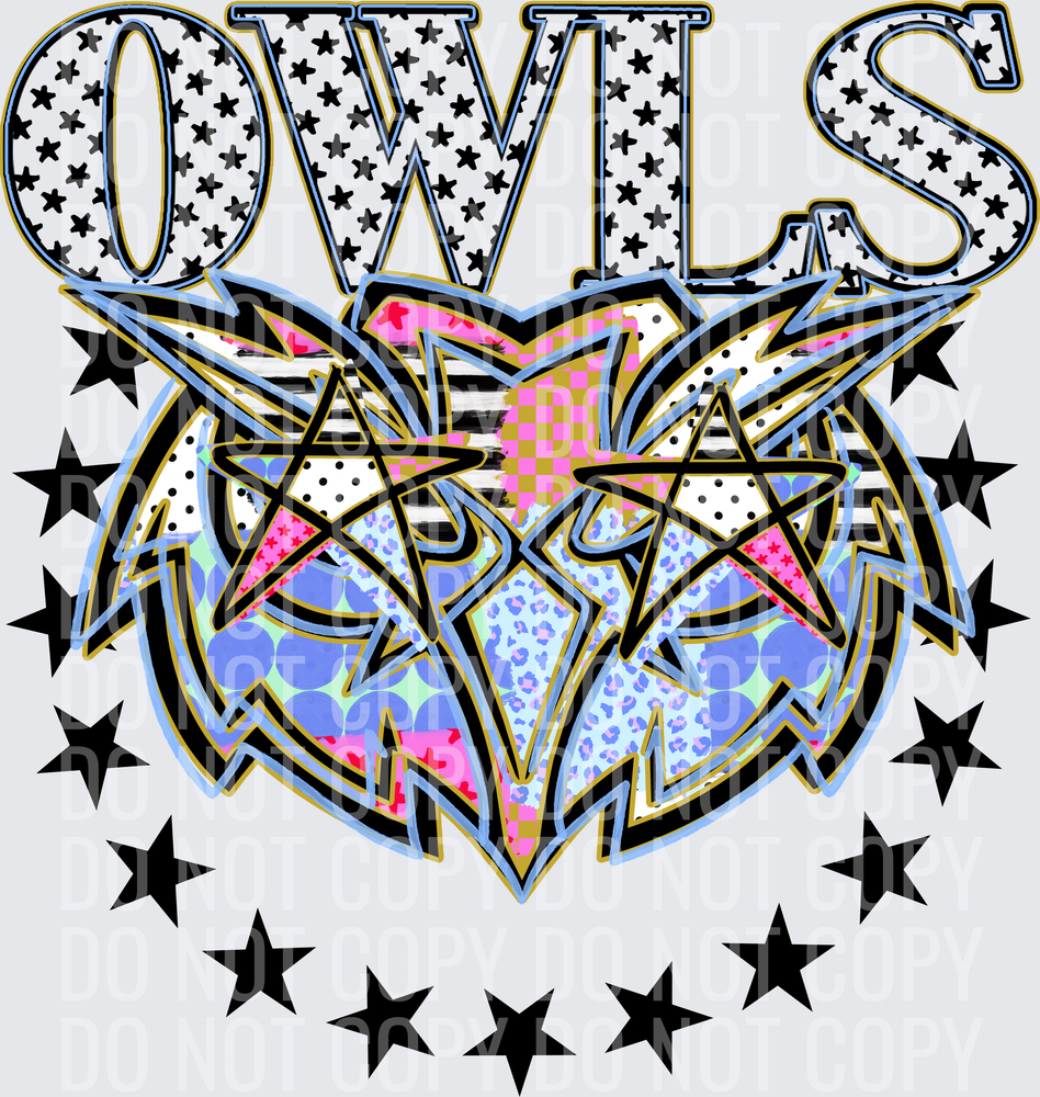 KayndiDesigns 09.26 Patchwork Varisty Stars Owls 3