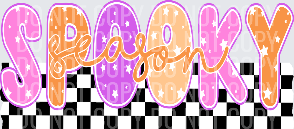 Checkered spooky season