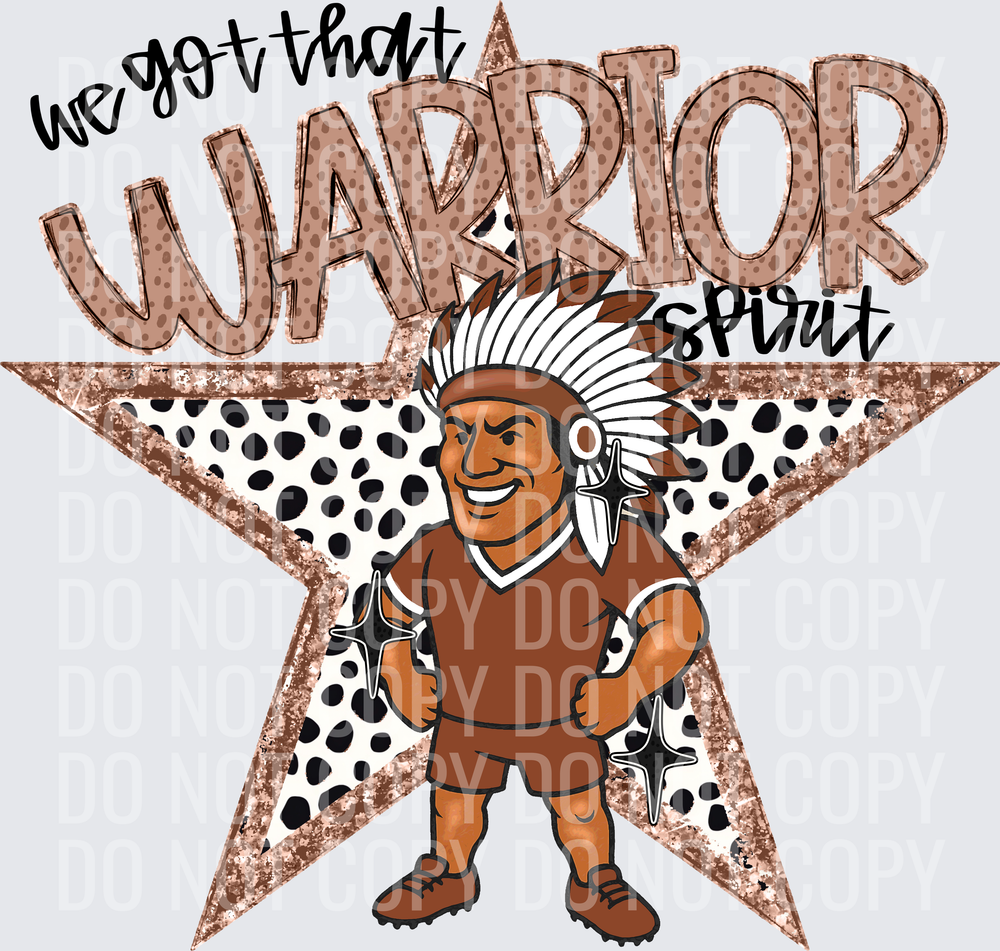 KayndiDesigns 09.26 We Got That Spirit Warrior Brown