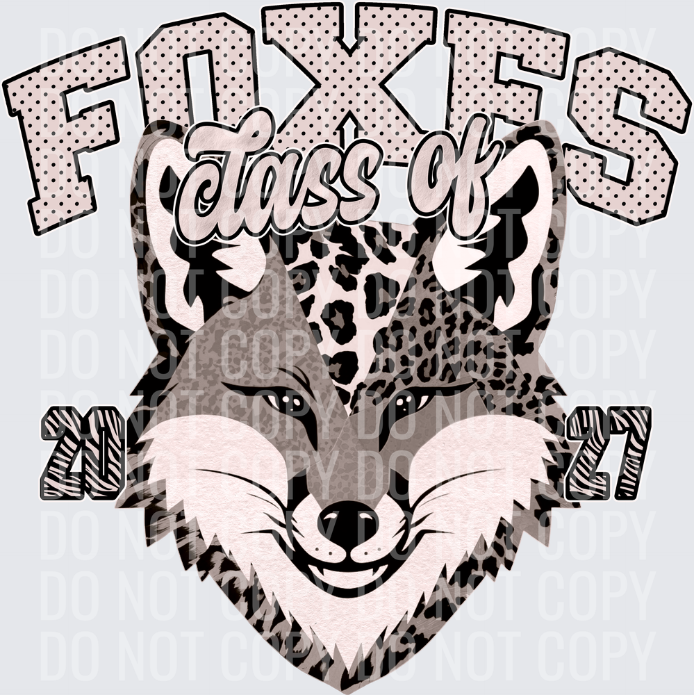 KayndiDesigns 10.26 Class of 2027 Neutral Foxes